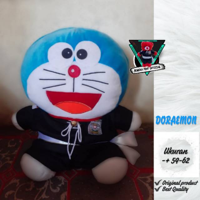 Boneka PSHT doraemon Jumbo topi+roti