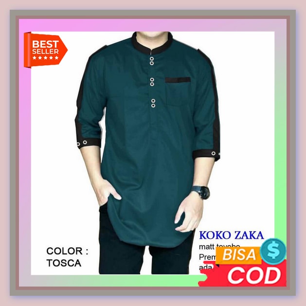Koko Pria Dewasa Koko Qurta Tangan Panjang Toyobo Premium Original Progress Man Baju Koko Zaka Best 