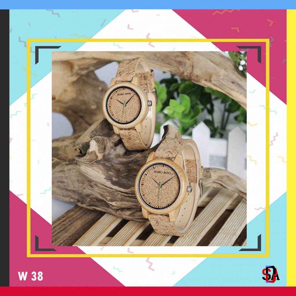 Jam Tangan Kayu Couple BOBO BIRD W38