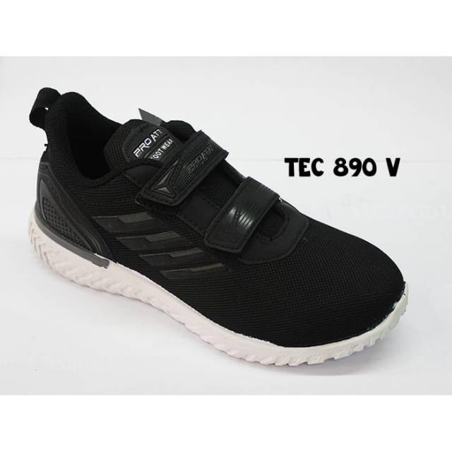 Sepatu Sekolah PRO ATT TEC 890 V - Sepatu Sekolah Hitam Putih - 35