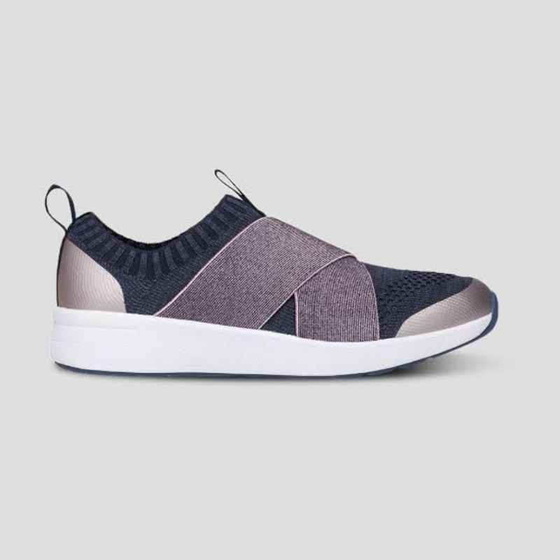 sepatu keds studio jumper lurex navy preloved