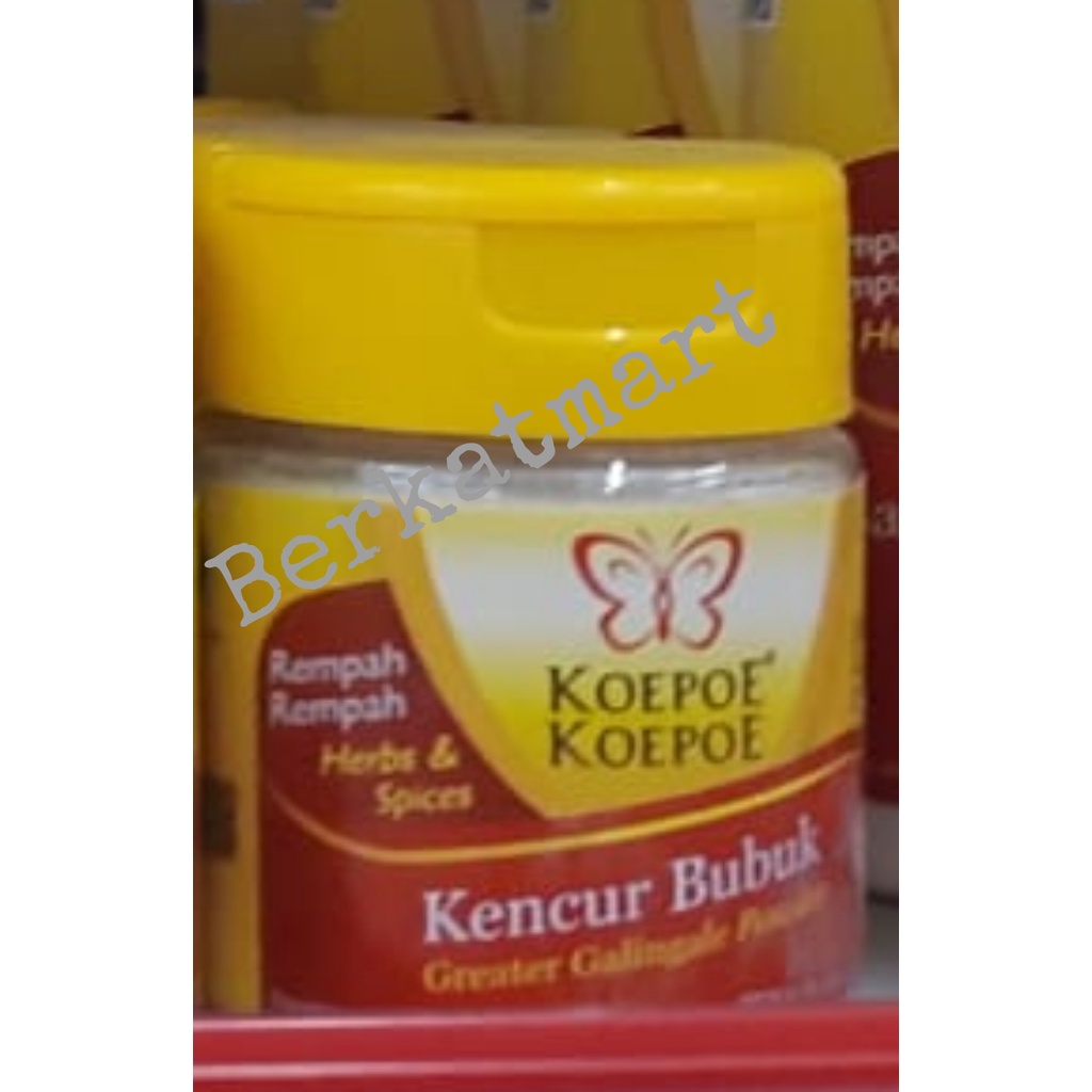 Kencur Bubuk Koepoe Koepoe Greater Galingale Powder Kupu kupu 23 gr