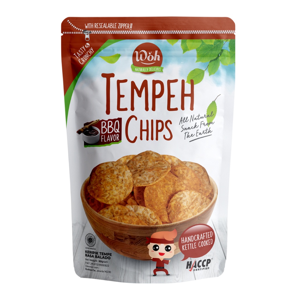 

Woh Keripik Tempe Rasa Barbeque - 50gr