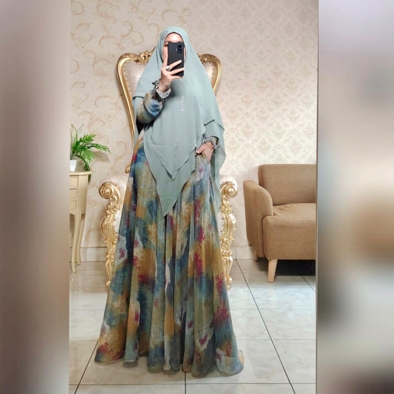 Dress abstrak by bilqis zafira