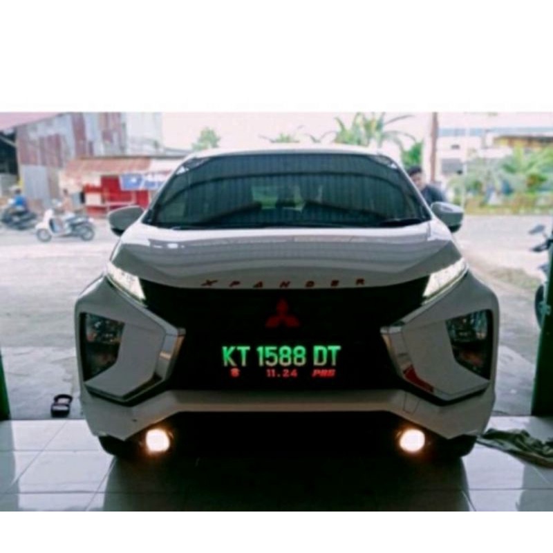 Plat Nomor Mobil Acrylic LED 2 Warna