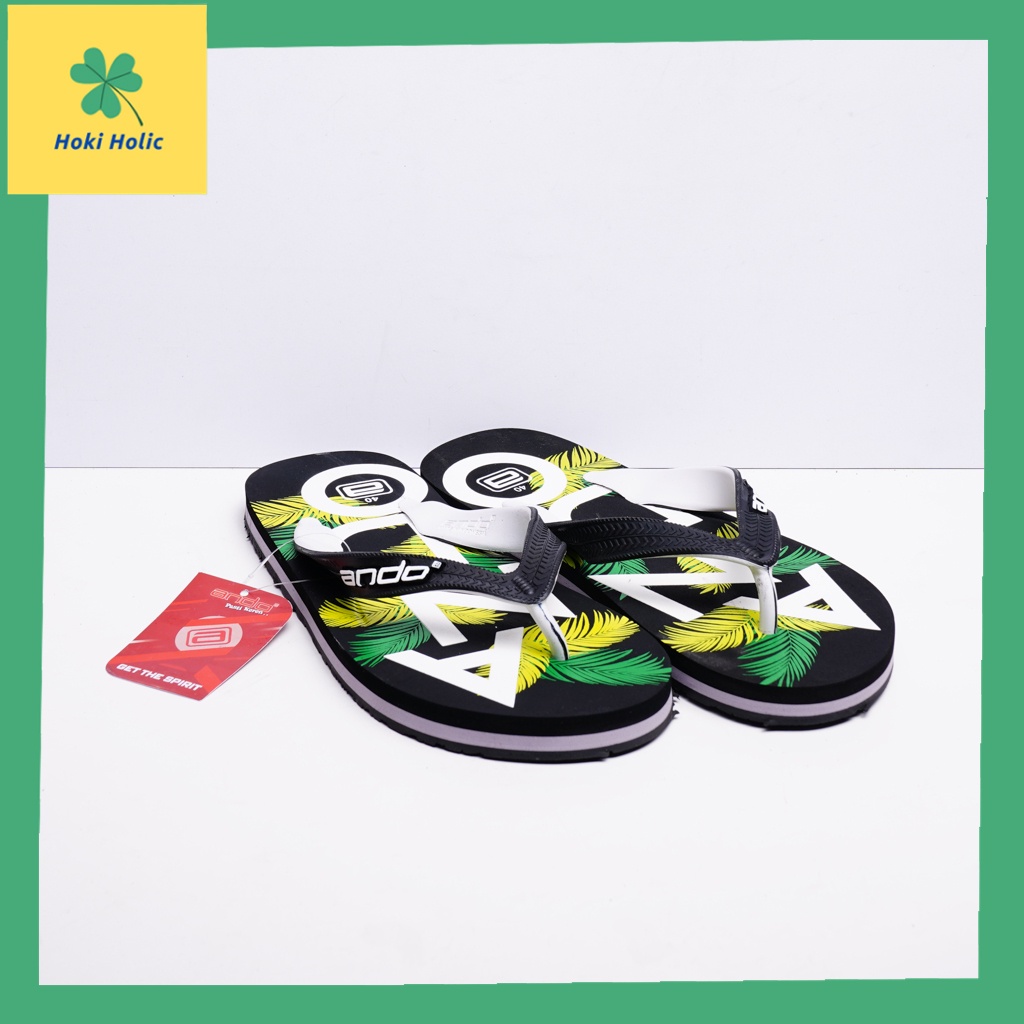 Sandal Jepit Ando Jamaika 02 - Sandal Jepit Distro Termurah Ukuran 38-42 / Sandal Jepit Tahan Air