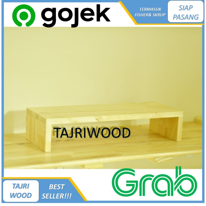 Dudukan Alas monitor / meja dudukan monitor stand kayu / MEJA LAPTOP