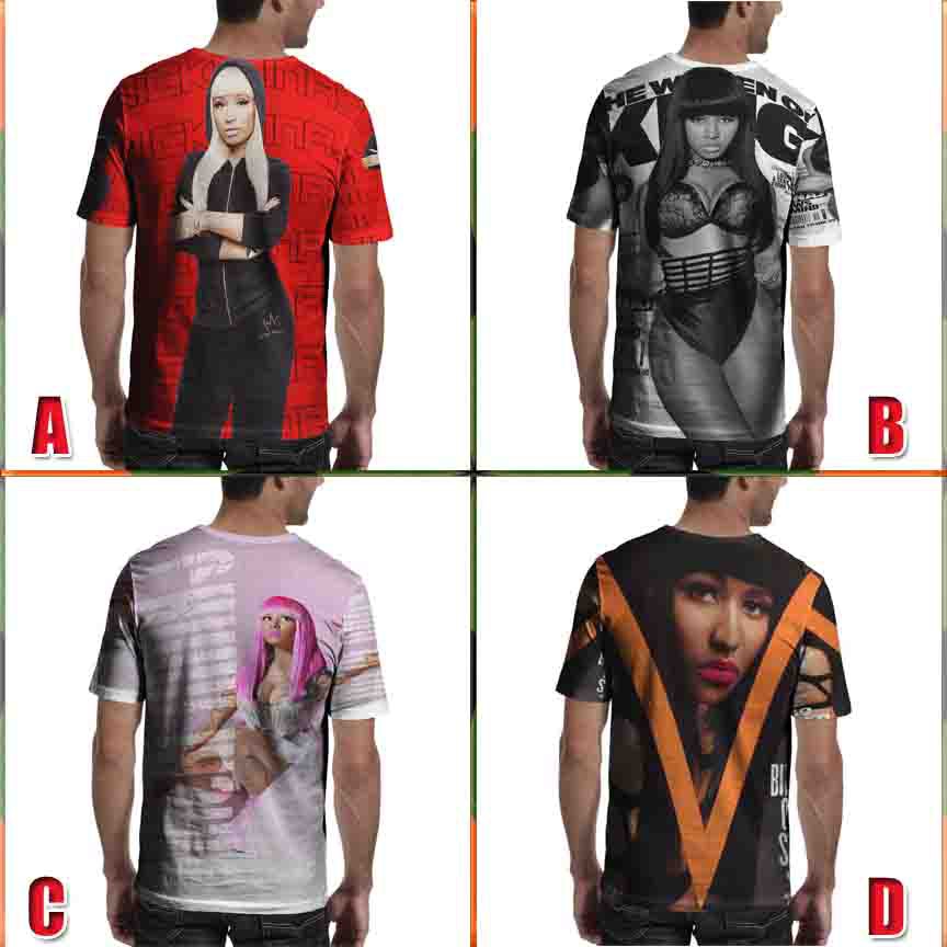 Nicki Minaj Rapper Kaos Fullprint Bahan Polyester