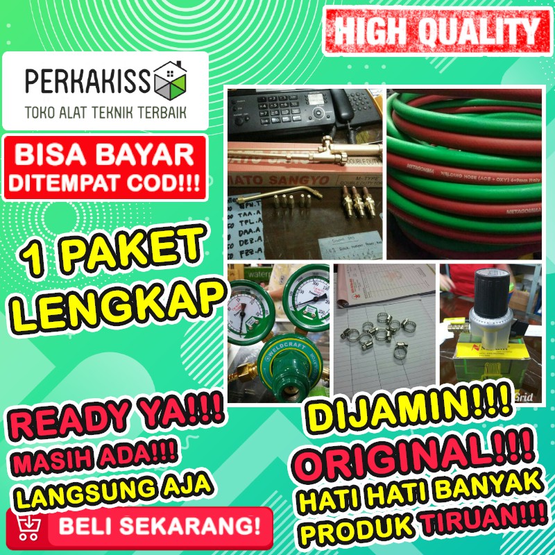 Paket Alat Blender Blander Las Karbit Potong Oksigen Gas Paket Alat Blender Blander Las Karbit Potong Oksigen Gas