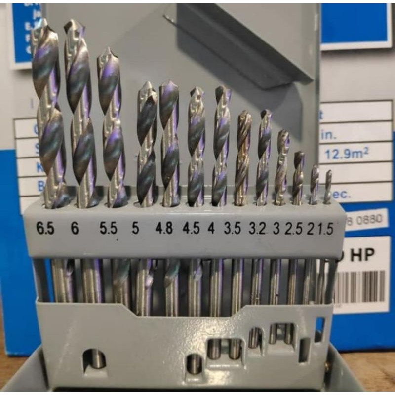 MATA BOR BESI SET ISI 13PCS BENZ/DRILL BITS