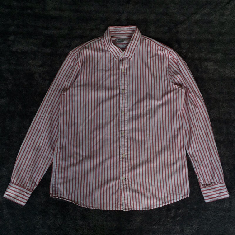 kemeja pria pull and bear salur second preloved branded
