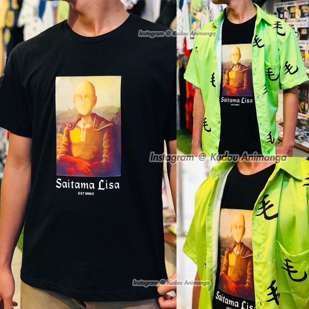 Kaos Anime Saitama Lisa Monalisa One Punch Man