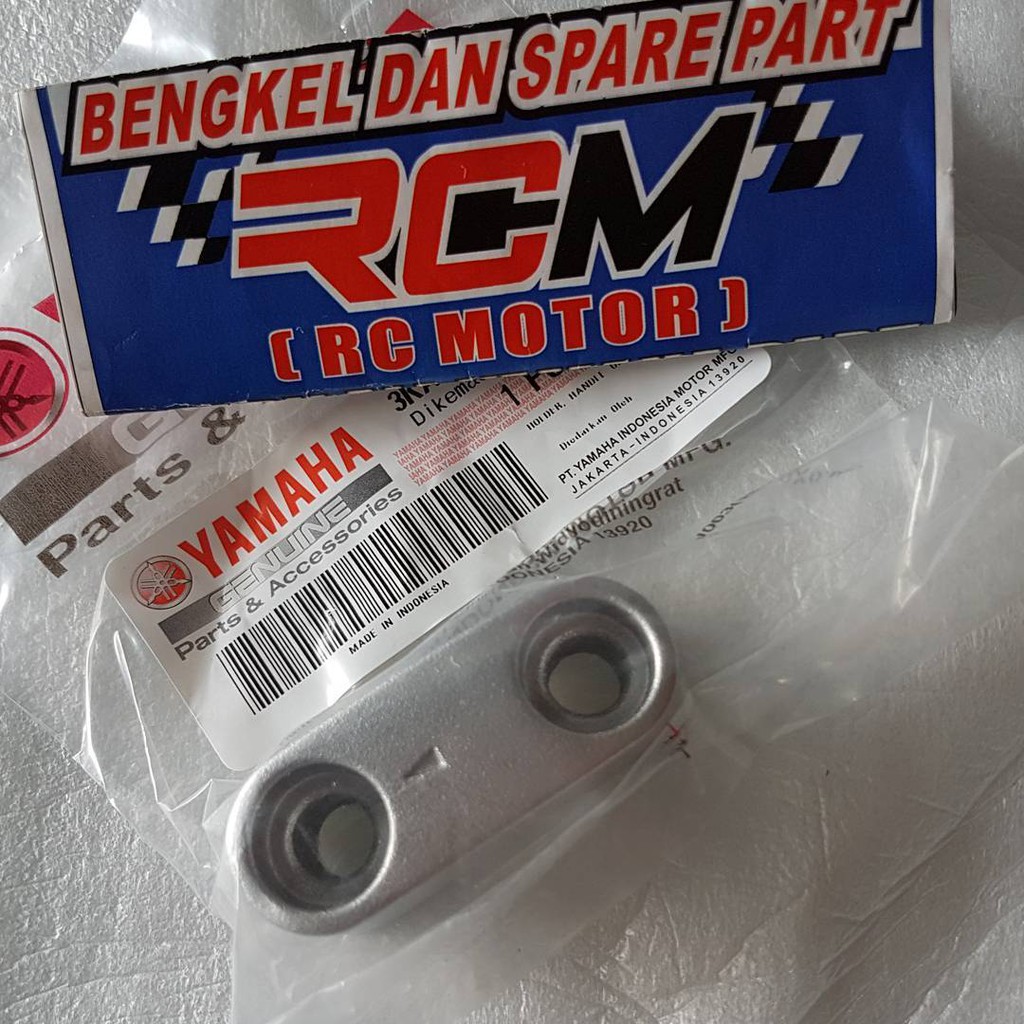 CAKUPAN HOLDER DUDUKAN TUTUP KLEM STANG SETANG SCORPIO Z RXKING RX KING RXK VIXION OLD LAMA OVI NVL NEW ORI ORIGINAL YAMAHA YGP ASLI 3KA-F3441-10