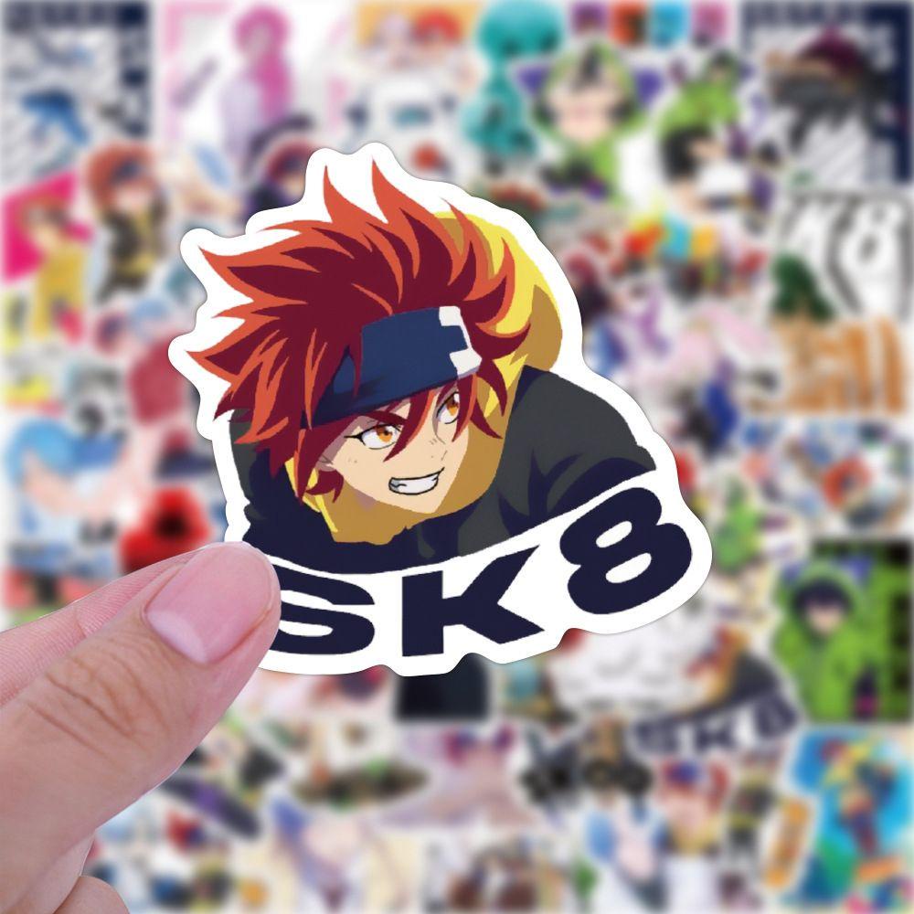 Lanfy SK8 the Anime Stiker Gitar Laptop Kulkas Hadiah Natal DIY Dekorasi Ponsel Stiker Mainan Anak Kartun Notebook Dekorasi Tahan Air Sticker