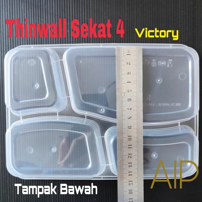 Thinwall Sekat / kotak makan sekat VICTORY ---Termurah---