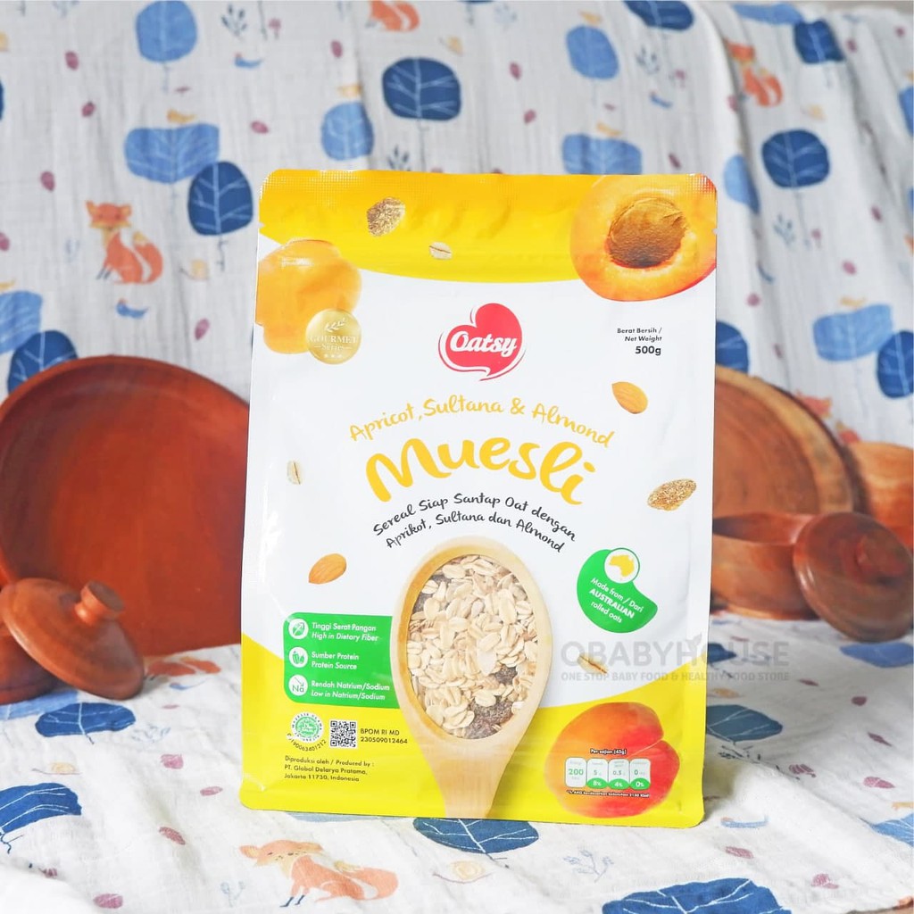 Oatsy Muesli Apricot, Sultana & Almond 500 Gr