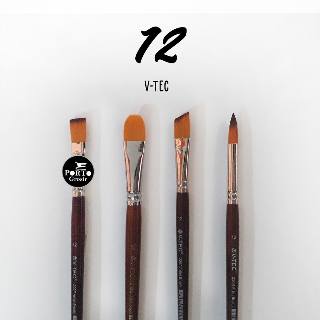 

V-Tec Artist Brush 12 / Vtec Kuas Lukis Gambar No.12