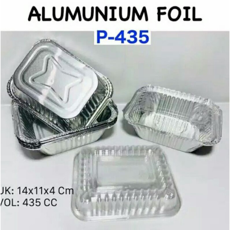 Isi 10pcs ALUMUNIUM FOIL P435 / Aluminium Foil Cup P435