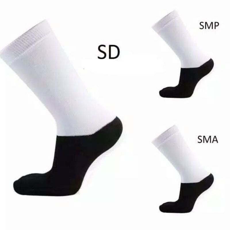 Kaos Kaki Hitam Putih SD SMP || Kaos Kaki Sekolah