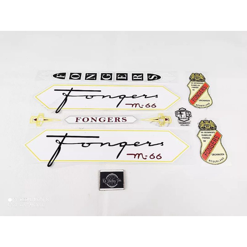 Decal fongers m66 fongers Holland foldingbike not original good quality