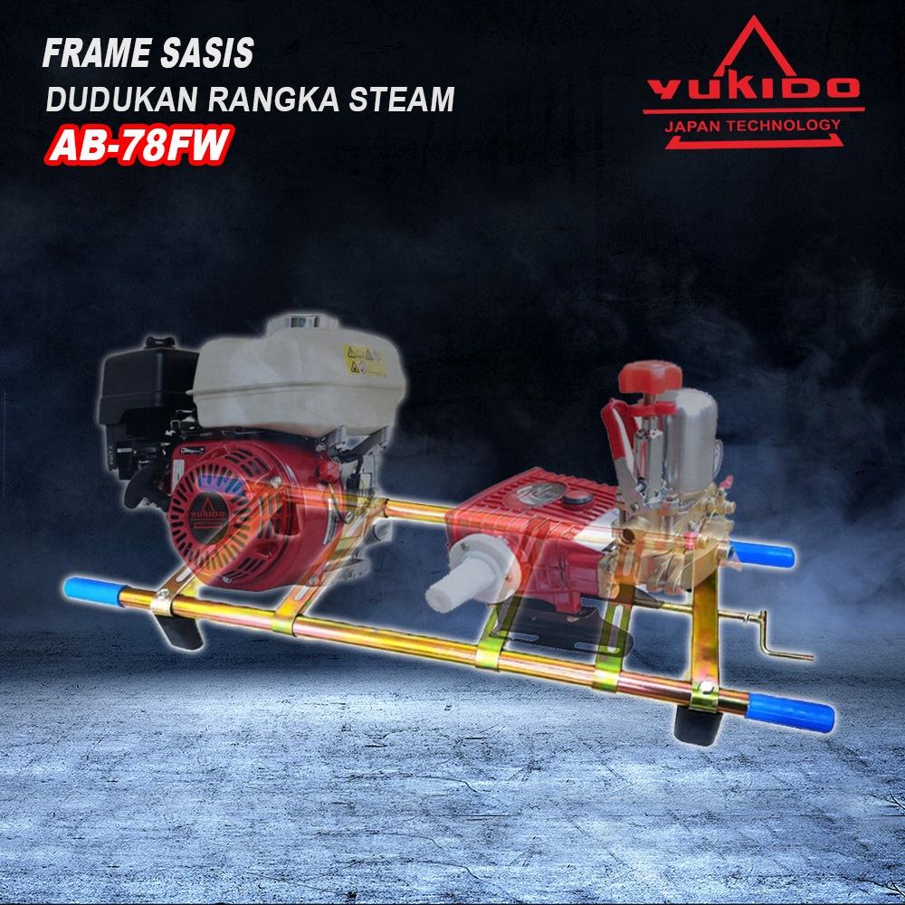 Power Rangka dudukan kaki mesin steam engine power sprayer sancin - Setting Frame besi las