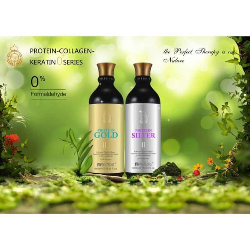 (COD) Pro Techs Keratin Brazilian Silver / Keratin Brazilian Gold/Keratin premium