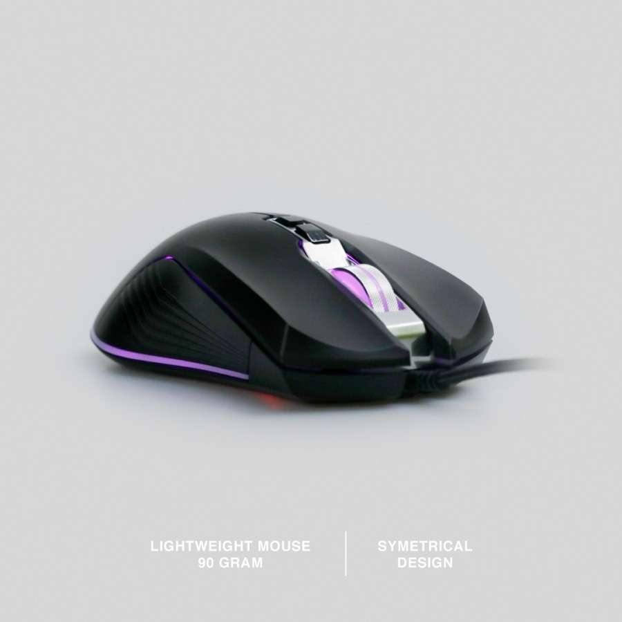 Mouse gaming rexus wired Usb 4800dpi Rgb Xierra Rxm G10 G-10