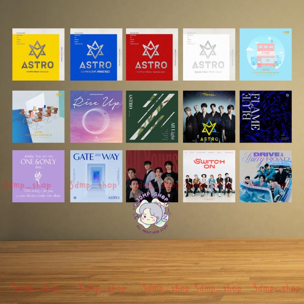 [15 lembar] walldecor poster hiasan pajangan dinding astro album cover