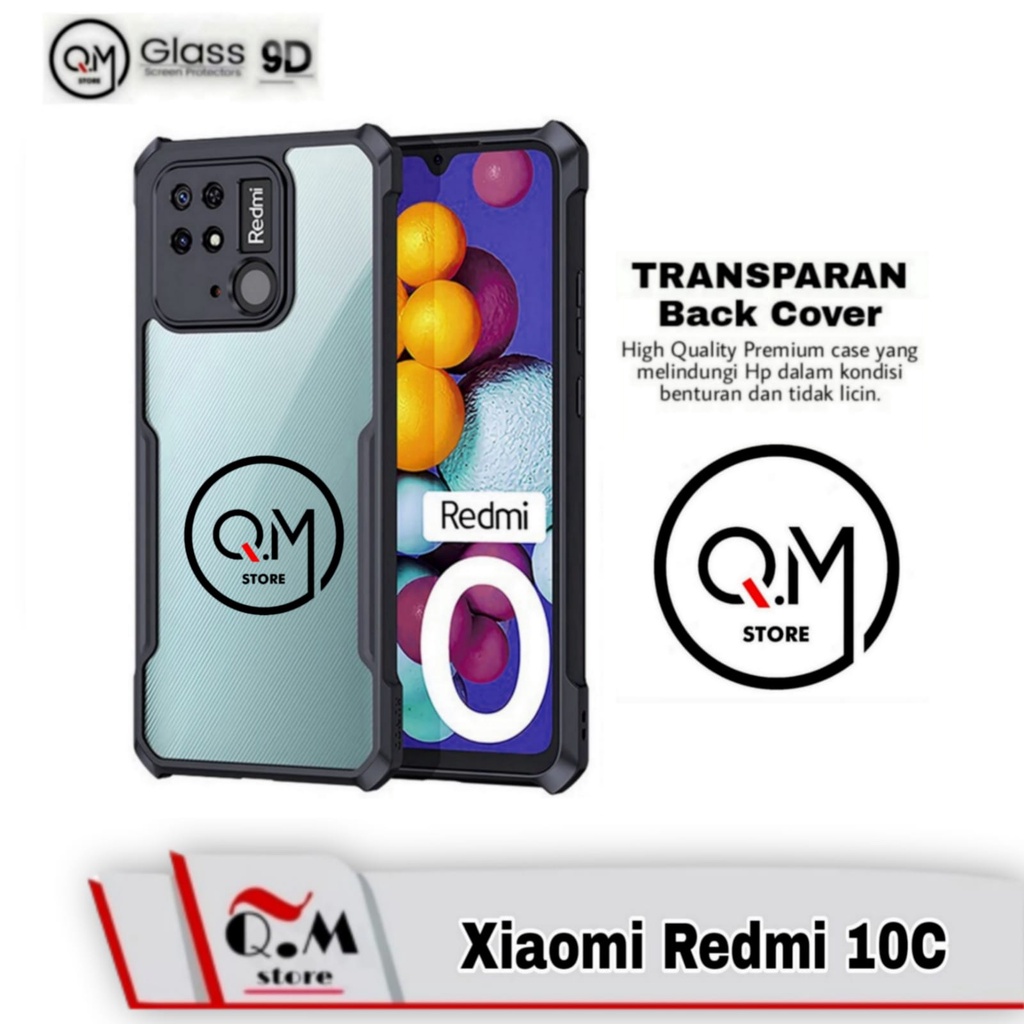 Case Transparan Xiaomi Redmi 10C Softcase Transparan Armor Acrilik Pelindung Back Cover