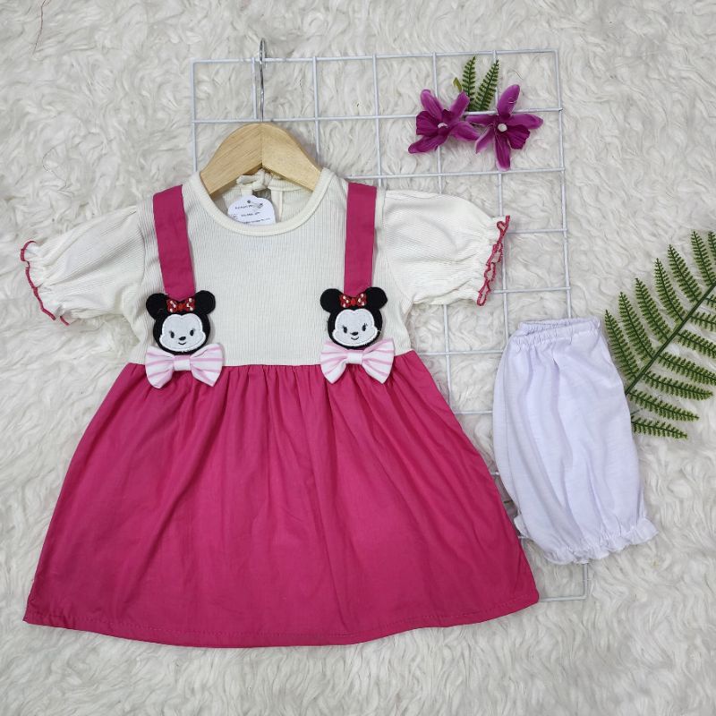 Baju bayi perempuan dress baby girl minnie mouse