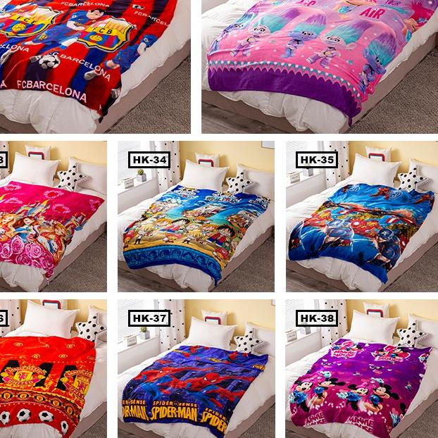 ✵ - LUXURYLIFE - HK - Selimut Karakter Doraemon 150x200cm Jumbo - Selimut Bulu Karakter Halus ✧