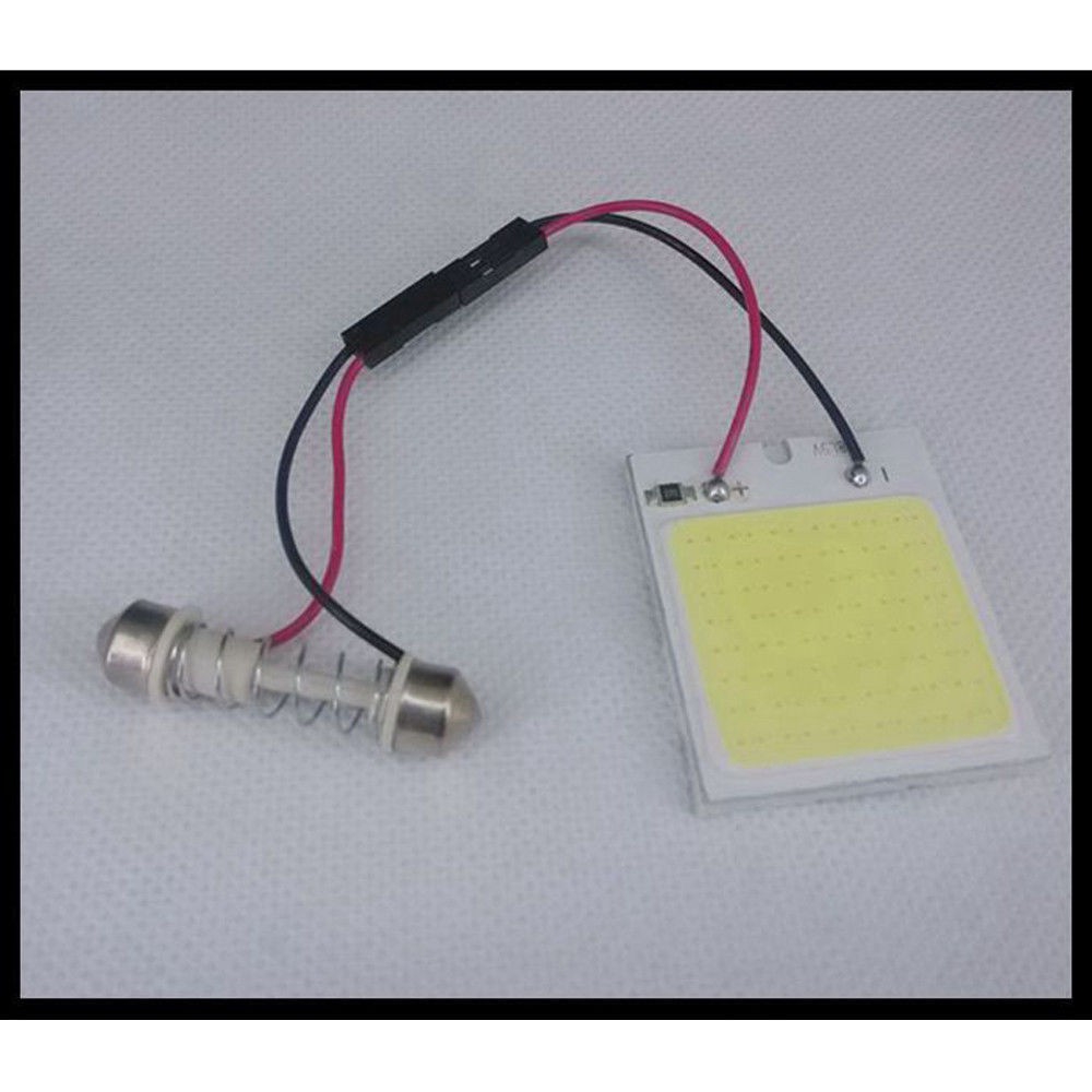 Lampu Led Cob T10 48smd 4w 12v Warna Putih Untuk Dome/Panel Interior Mobil