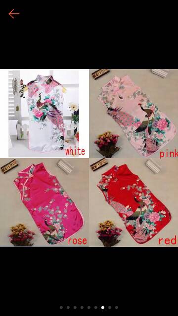 Dress cheongsam Imlek cantik