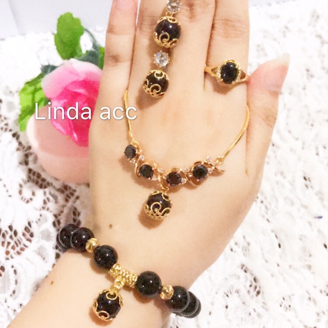 514 set giok bisa satuan kalung xuping awet