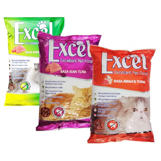 EXCEL Pakan Kucing Dry Food 500g