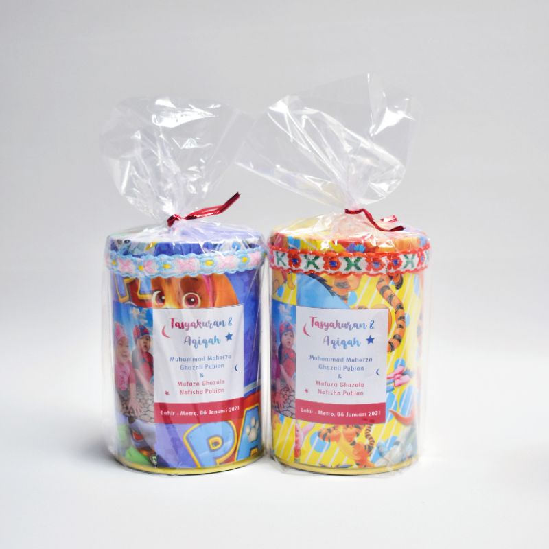 Souvenir Celengan Kaleng / Celengan Kartun / Celengan mini / Celengan Kaleng Bekas / Celengan Mainan