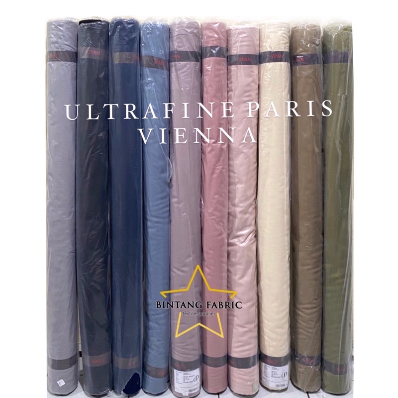 1 Rol Bahan Kain Vienna Ultrafine Voal Paris Premium ± 55 yard