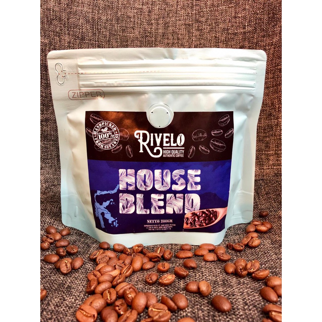 

Kopi Rivelo House Blend Biji Kopi Sulawesi Oleh Oleh khas Makassar 150gr