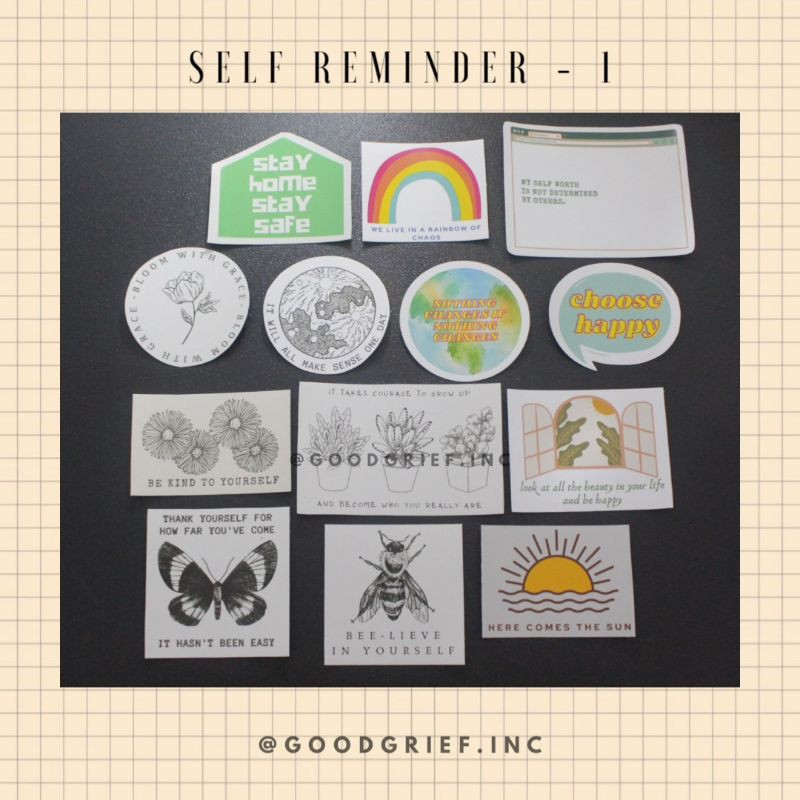 

Sticker Pack Self Reminder (13pcs) | stiker cutting murah