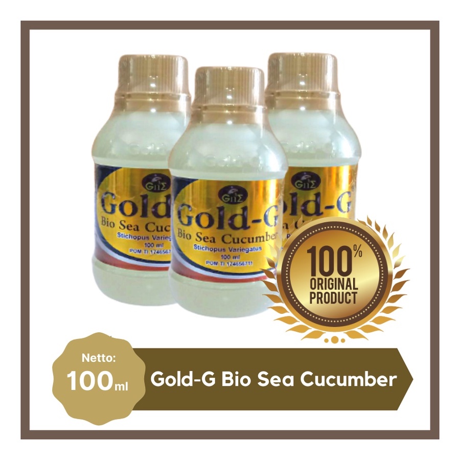 GOLD G  BIO SEA CUCUMBER JELLY GAMAT GOLD G ASLI