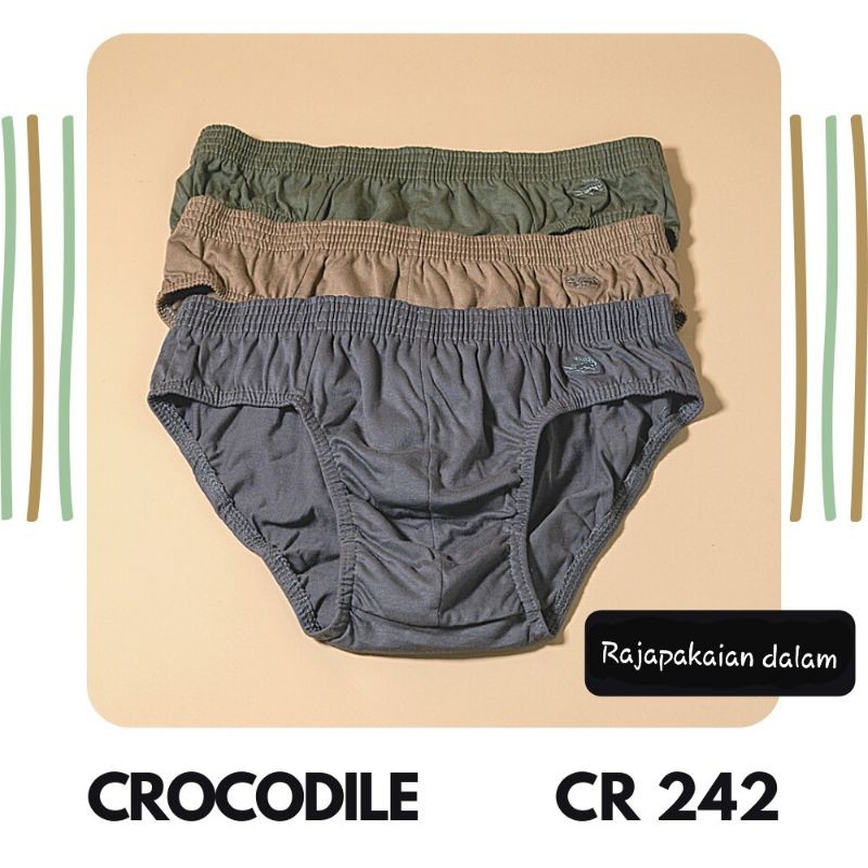 Celana dalam pria Crocodile 242 Harga 3PCS