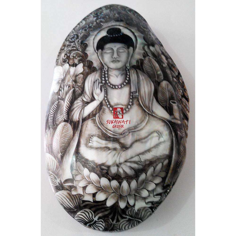 

Kotak Kerang Lukis Budha BW