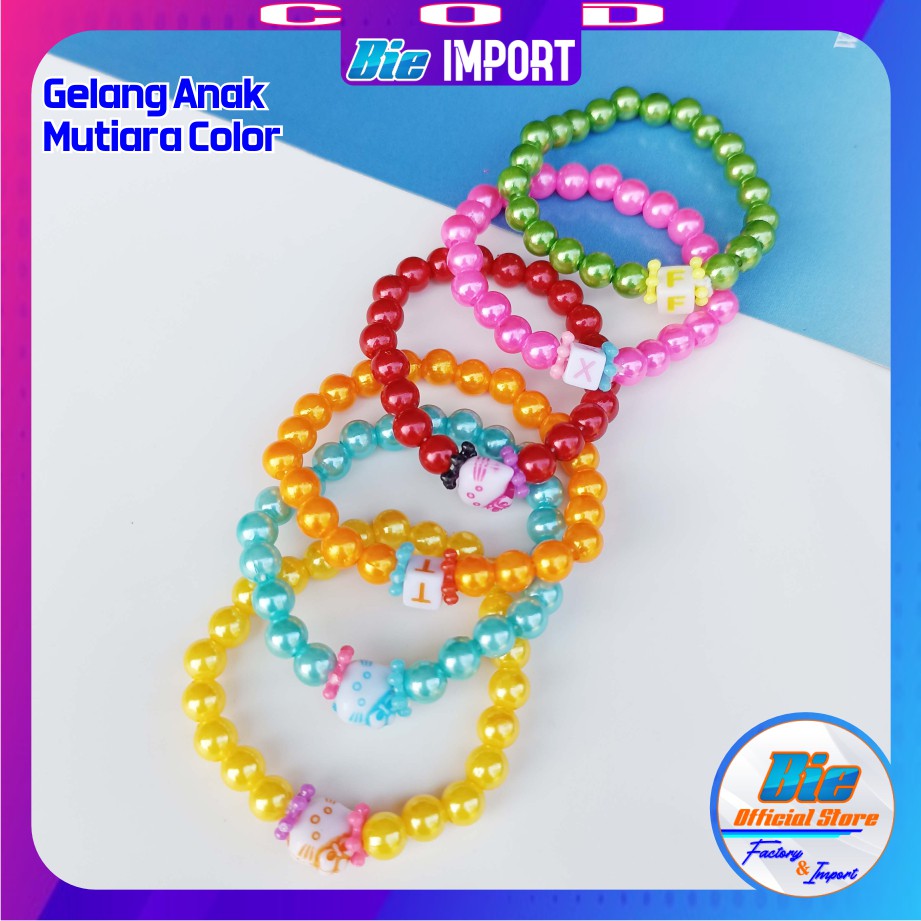 Gelang Mutiara Anak Karakter Impor Best Seller