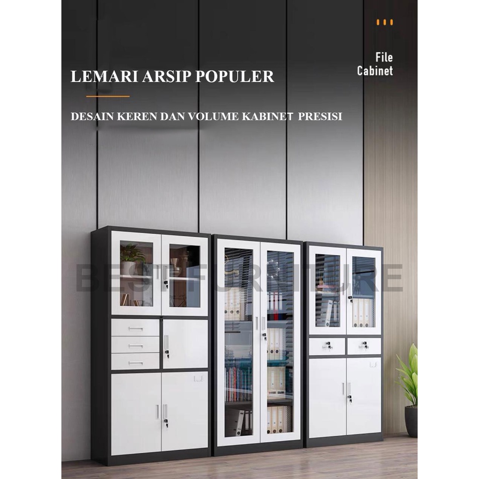 Best Lemari Arsip Besi 2 Pintu LA-2006 uk 85x40x180