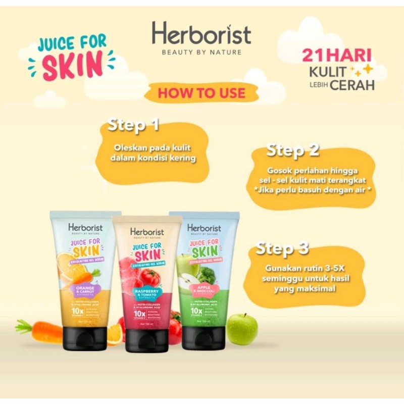 Herborist Juice For Exfoliating Gel Scrub 150 ml