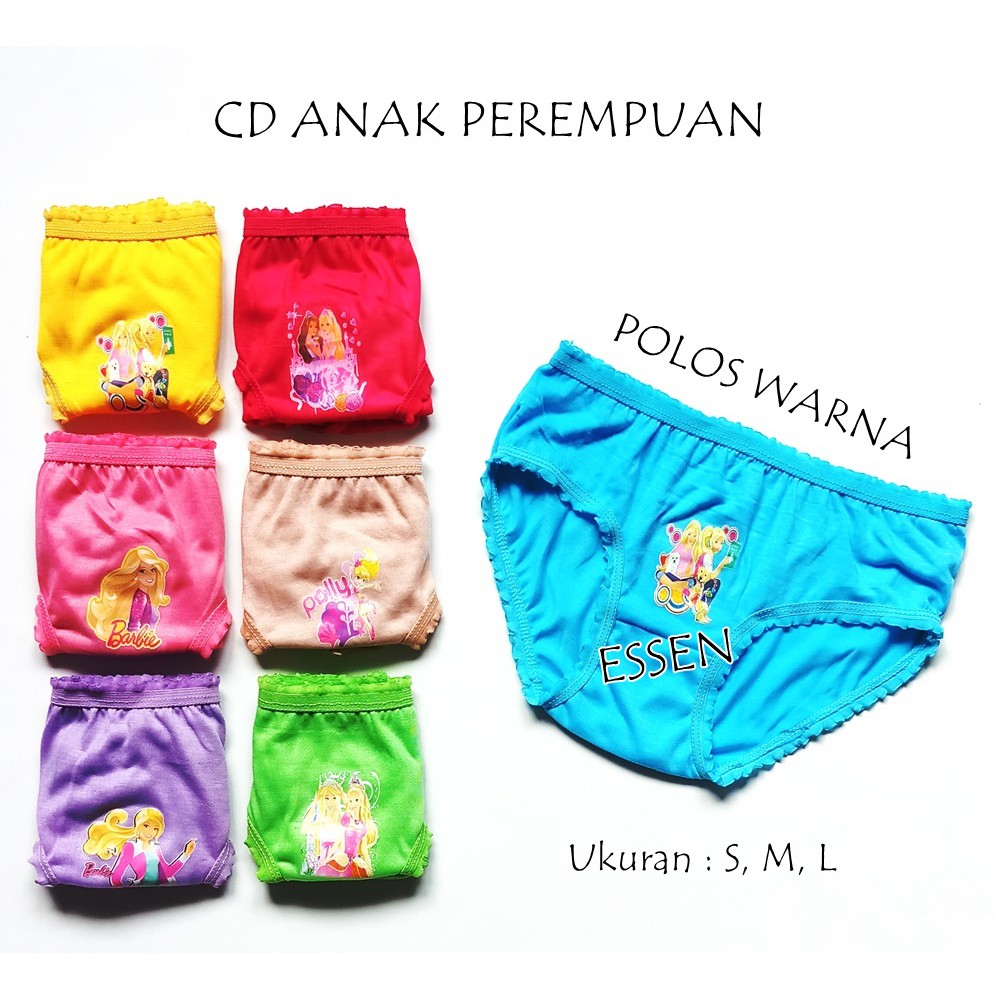 Celana Dalam Polos Anak Perempuan / Cewek (Uk S M L)