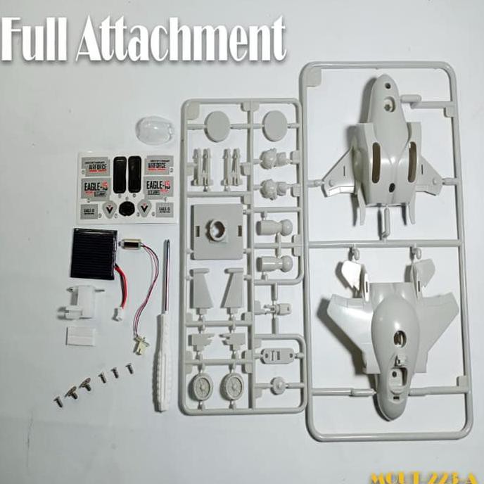 Mainan rakit puzzle pesawat tempur robot diy edukasi anak solar fighter set tenaga surya melatih motorik dan imajinasi