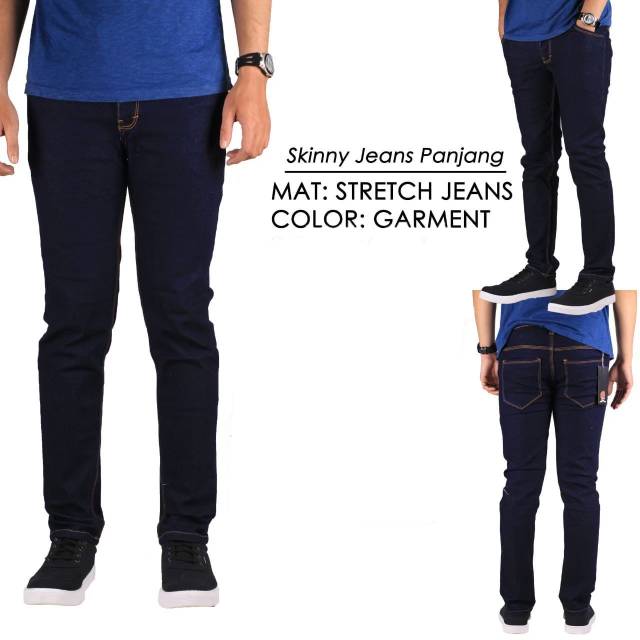 Celana Jeans slimfit celana skinny celana panjang pria