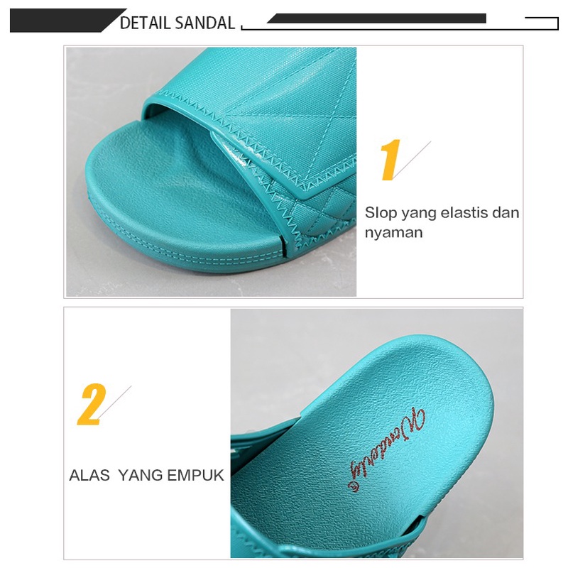 Sandal Wanita 2 in 1 Jelly Sendal Wanita Wonderly Sandal Tali  2027-2