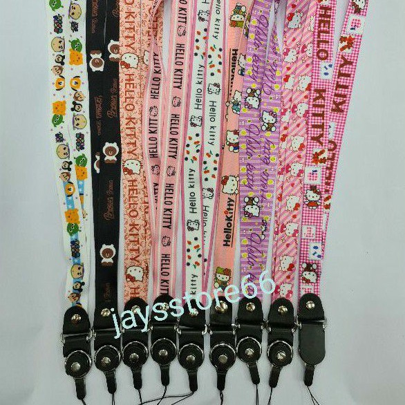 Tali Gantungan HP Handphone Kunci Kartu Seri CARTOON STRAP